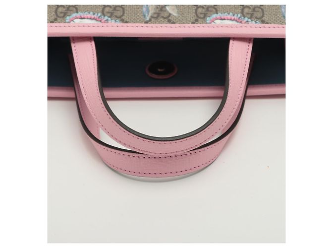 Gucci Borsa in tela GG Supreme per bambini Higuchi Yuko rosa - vista 7