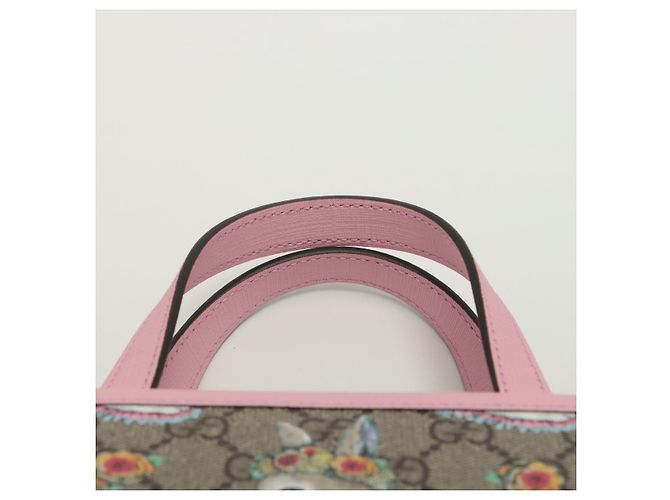 Gucci Borsa in tela GG Supreme per bambini Higuchi Yuko rosa - vista 8