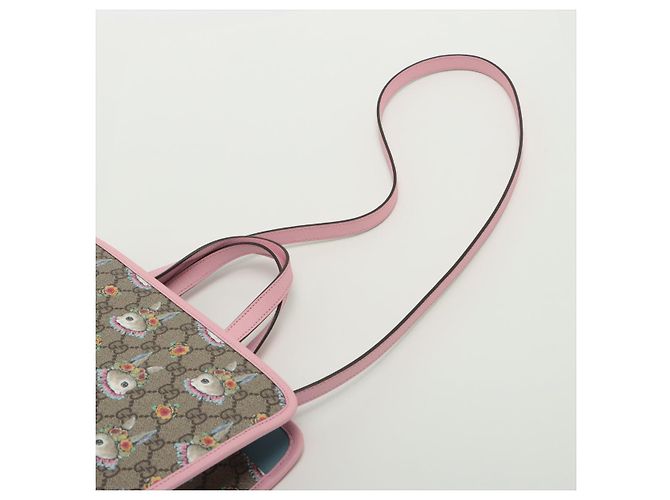 Gucci Borsa in tela GG Supreme per bambini Higuchi Yuko rosa - vista 9