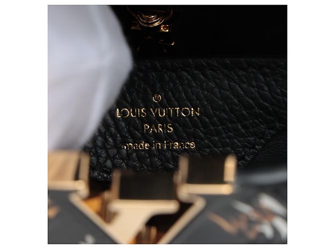Louis Vuitton Capucines BB 2way Taurillon Leather Trapped Leopard Black - view 13
