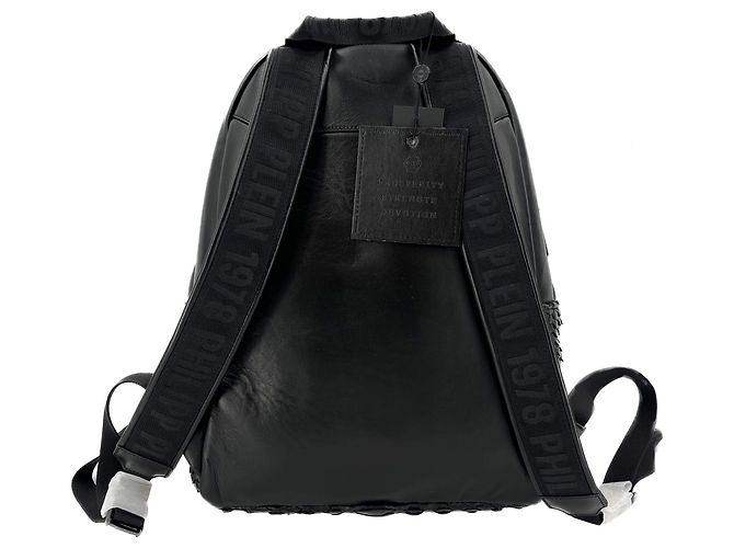 Philipp Plein Schwarzer Leder-Rucksack - Ansicht 6