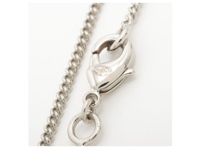 Timeless Chanel Collana corta Coco CC in perla finta e strass Argento - vista 5