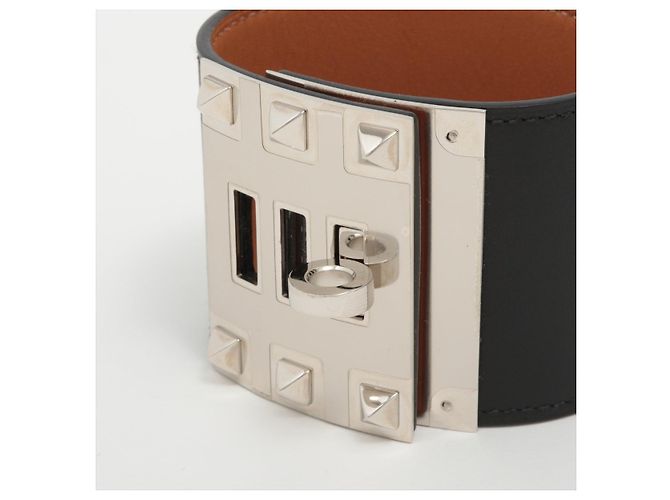 Hermès Bracciale in pelle nera Kelly Dog Xtreme Nero - vista 6