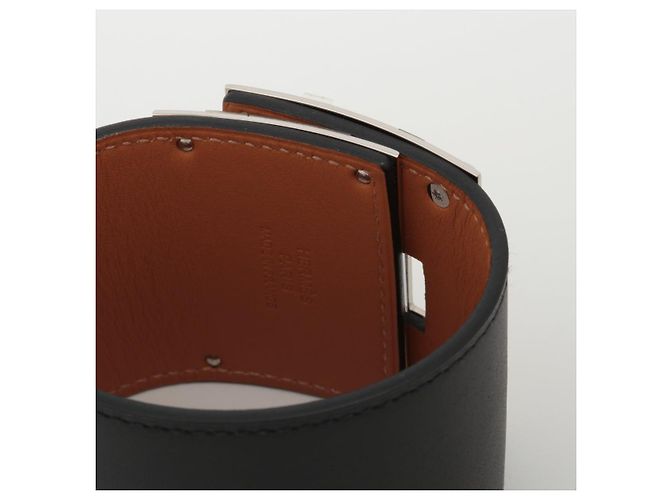 Hermès Bracciale in pelle nera Kelly Dog Xtreme Nero - vista 8