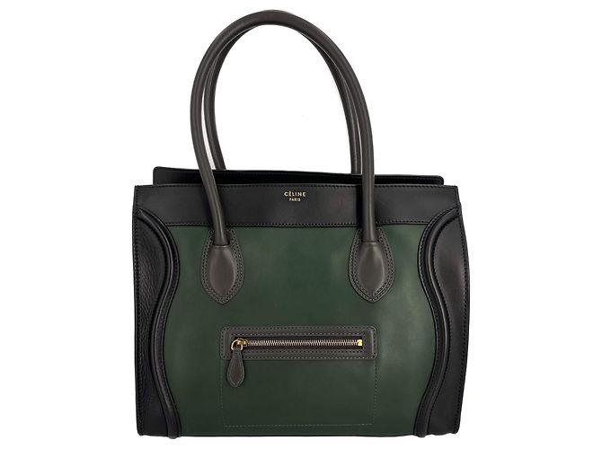 Luggage Céline Mehrfarbige Lederhandtasche grün Mehrfarben - Ansicht 3