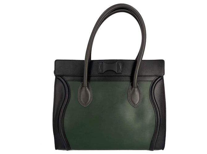 Luggage Céline Mehrfarbige Lederhandtasche grün Mehrfarben - Ansicht 4