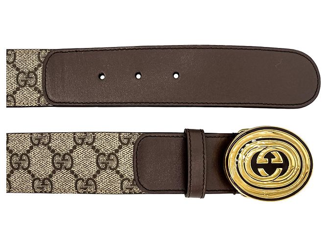 Gucci Mittelgurt aus Canvas 75/30 GG Supreme Braun - Ansicht 4