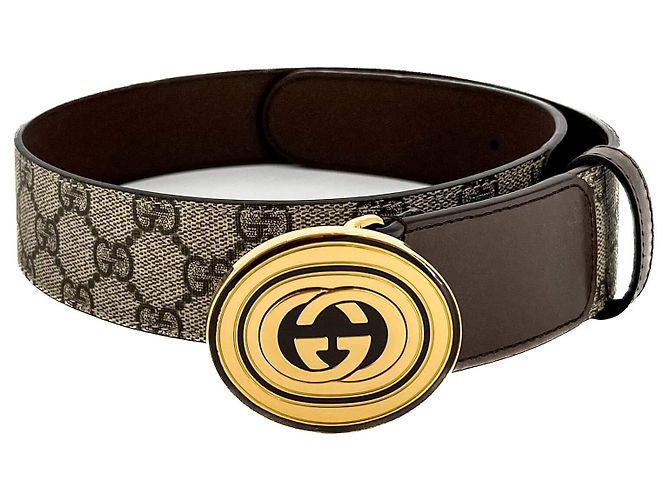 Gucci Mittelgurt aus Canvas 75/30 GG Supreme Braun - Ansicht 5