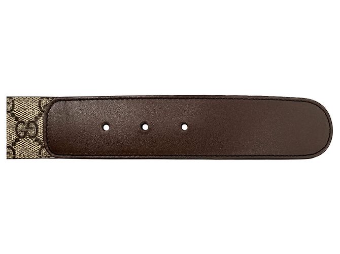Gucci Mittelgurt aus Canvas 75/30 GG Supreme Braun - Ansicht 8