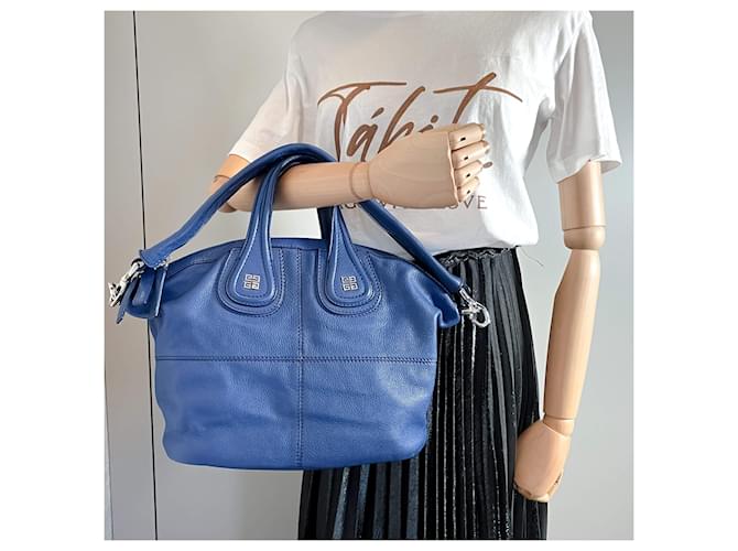 Givenchy Borsa in pelle blu Nightingale - vista 2