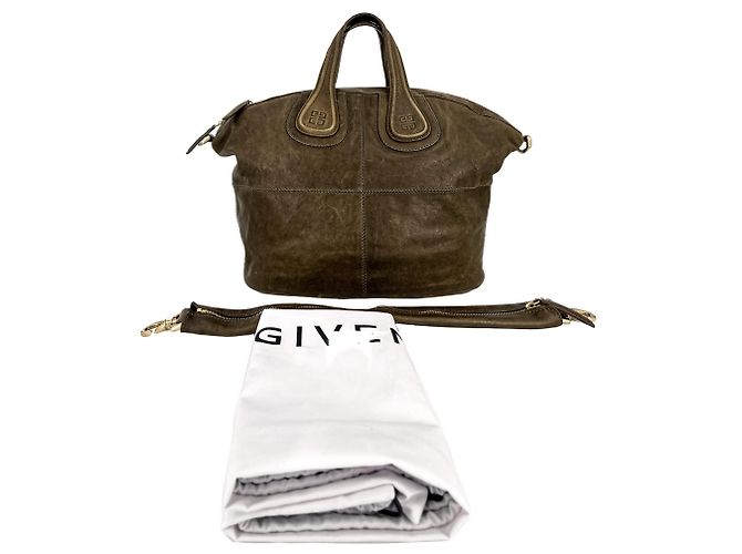 Givenchy Nightingale Medium Leder 2-Wege Wochenendtasche Braun - Ansicht 10