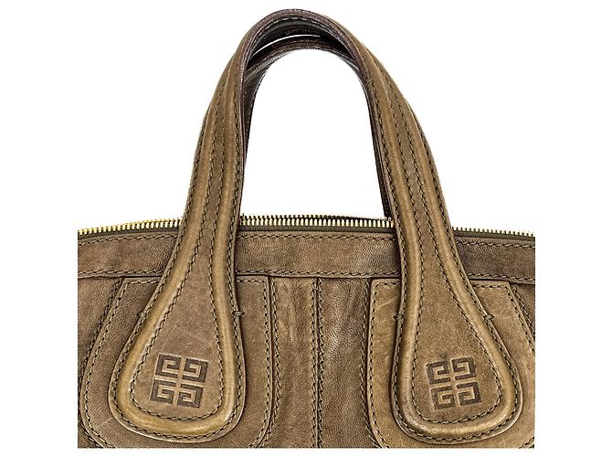 Givenchy Nightingale Medium Leder 2-Wege Wochenendtasche Braun - Ansicht 4