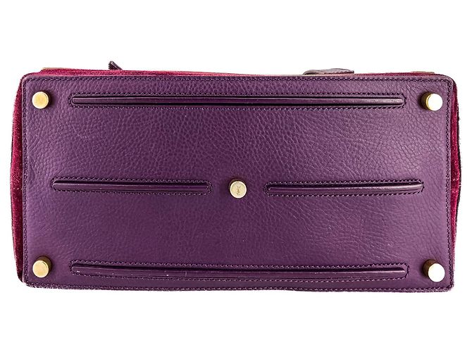 Saint Laurent Borsa tote in pelle media Muse 2 viola Porpora - vista 3