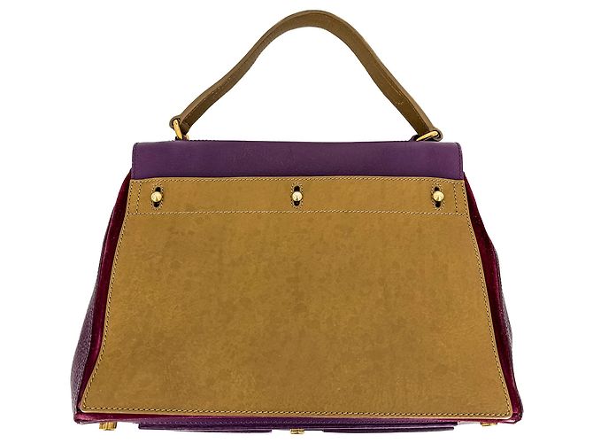Saint Laurent Borsa tote in pelle media Muse 2 viola Porpora - vista 4