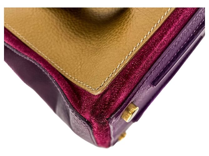 Saint Laurent Borsa tote in pelle media Muse 2 viola Porpora - vista 8