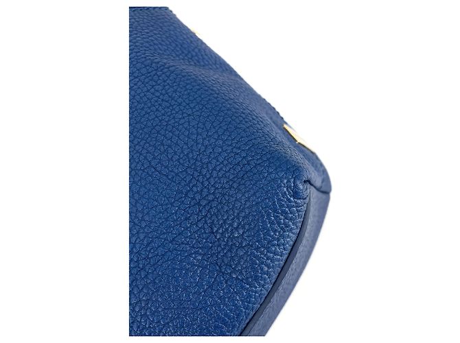 Autre Marque Borsa a spalla in pelle blu - vista 11