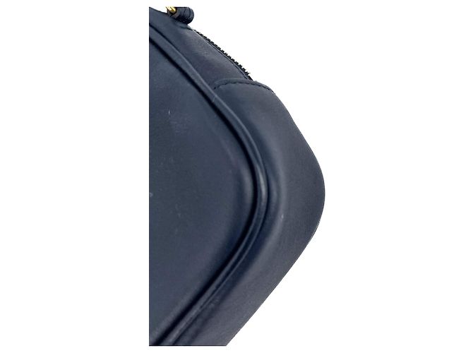 Saint Laurent Borsa per fotocamera in pelle blu navy - vista 11