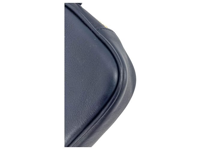 Saint Laurent Borsa per fotocamera in pelle blu navy - vista 14