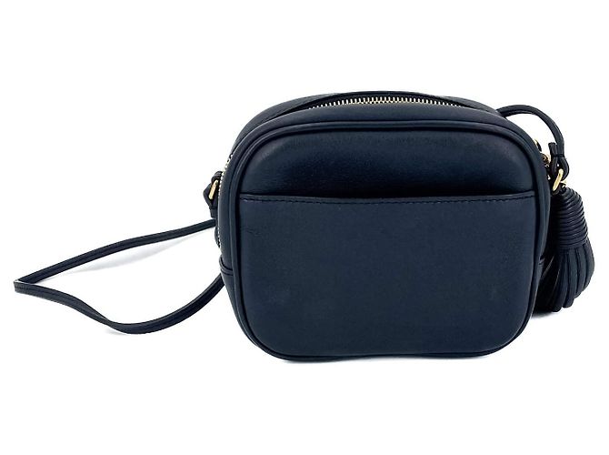 Saint Laurent Borsa per fotocamera in pelle blu navy - vista 5