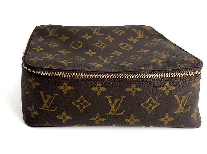 Louis Vuitton Monogramm Canvas Pouch Cube MM Braun - Ansicht 3