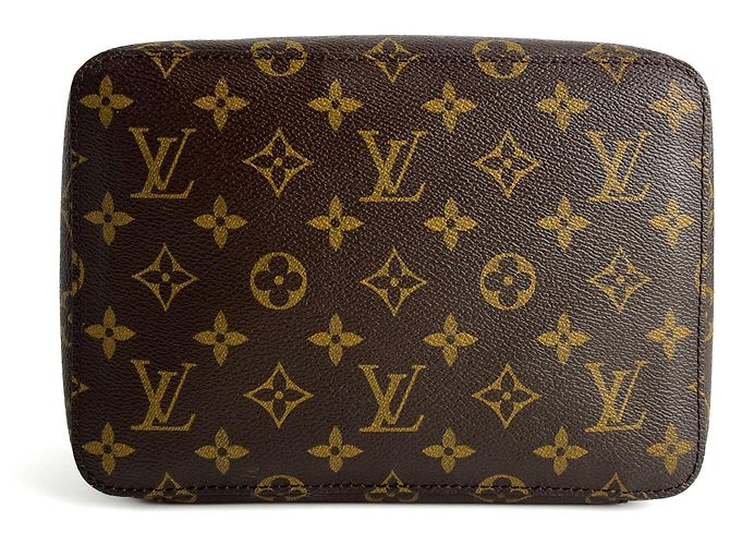 Louis Vuitton Monogramm Canvas Pouch Cube MM Braun - Ansicht 7
