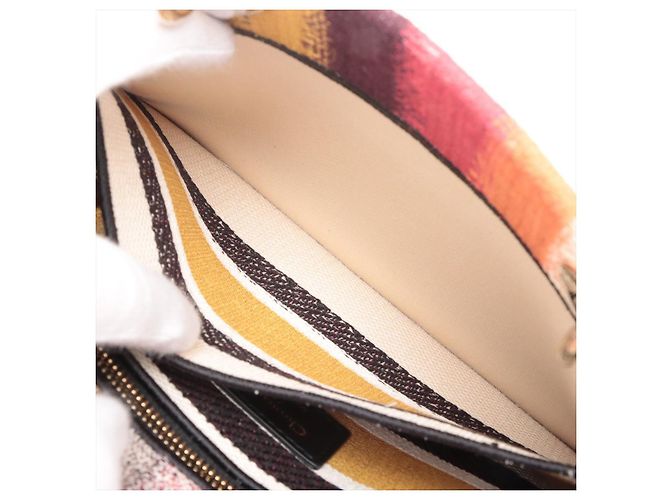 Dior Lady D-Lite Medium Stickerei Canvas 2-Wege Tragetasche Mehrfarbig Mehrfarben - Ansicht 13