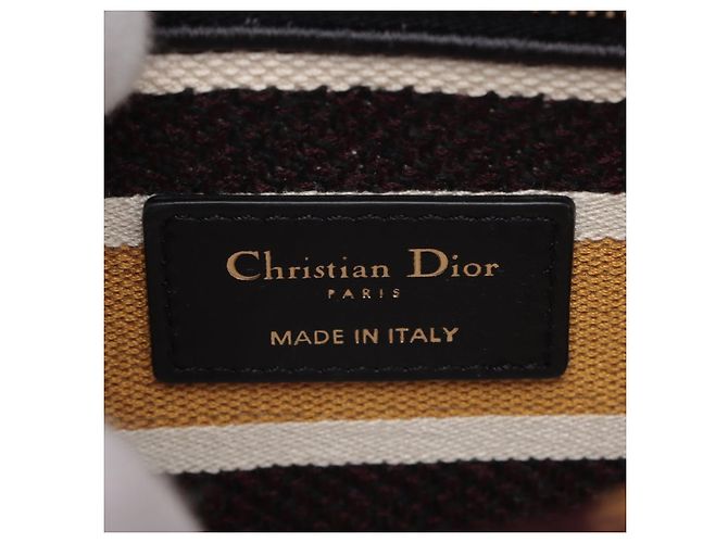 Dior Lady D-Lite Medium Stickerei Canvas 2-Wege Tragetasche Mehrfarbig Mehrfarben - Ansicht 14