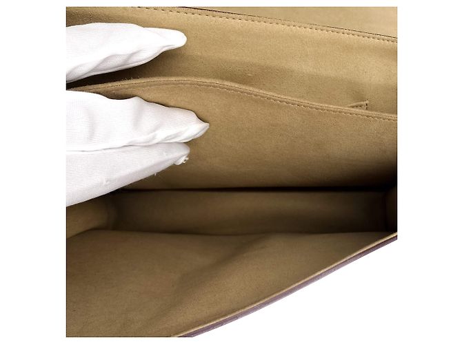 Fendi Borsa a mano in pelle di vitello beige - vista 10