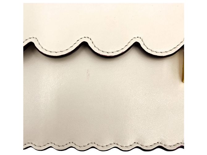 Fendi Borsa a mano in pelle di vitello beige - vista 17