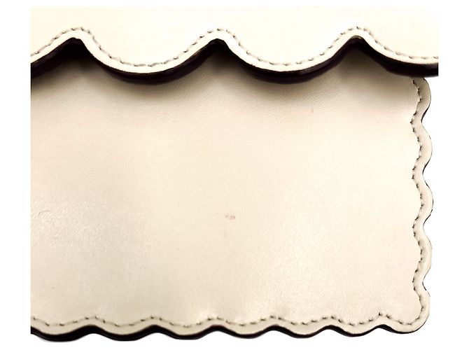 Fendi Borsa a mano in pelle di vitello beige - vista 18