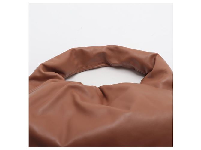 Bottega Veneta La grande borsa hobo in pelle marrone - vista 8