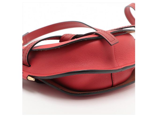 Loewe Borsa a tracolla in pelle di vitello grana fine Gate 2 vie Rossa Rosso - vista 6