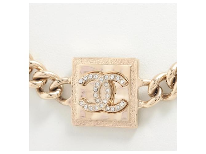 Timeless Chanel Choker in metallo dorato D'oro - vista 2