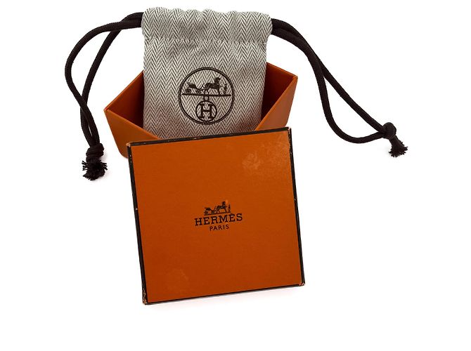 Hermès Collier de Chien Lederarmband T2 Palladium Karamell - Ansicht 3