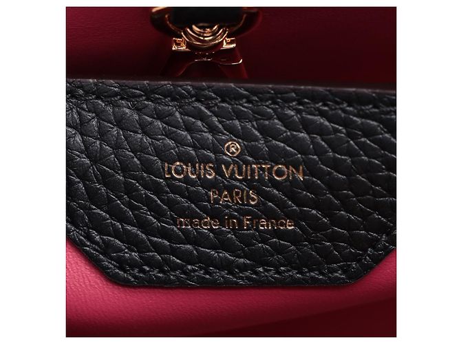 Louis Vuitton Bolsa Capucines PM em couro Taurillon preta com 2 maneiras Preto - vista 14