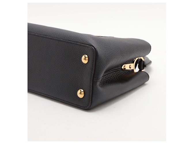 Louis Vuitton Bolsa Capucines PM em couro Taurillon preta com 2 maneiras Preto - vista 6