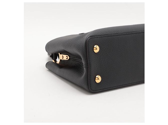 Louis Vuitton Bolsa Capucines PM em couro Taurillon preta com 2 maneiras Preto - vista 7