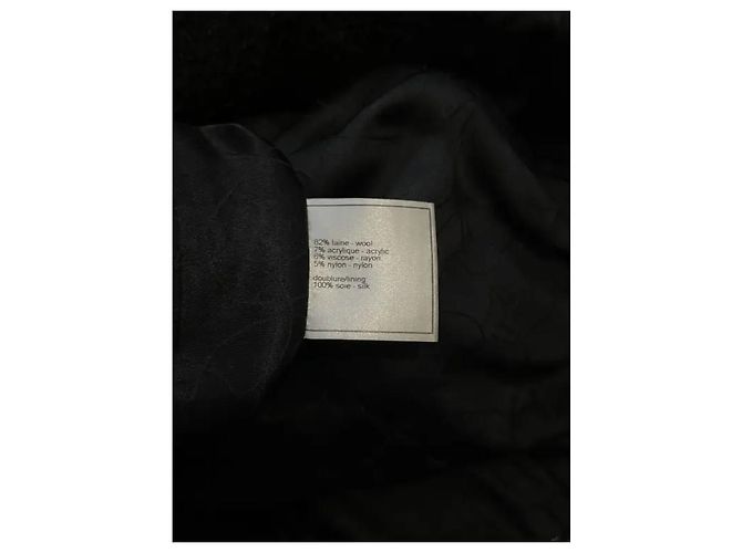 Giacca Chanel in tweed nero - vista 4