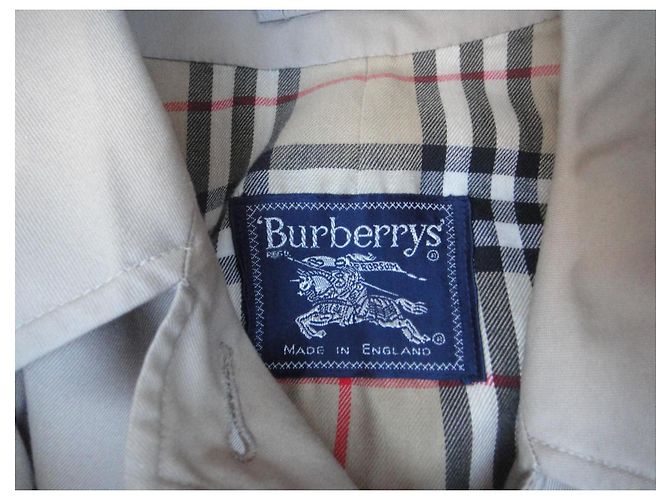 Impermeable Burberry Beige en Gabardina de Algodón - vista 3