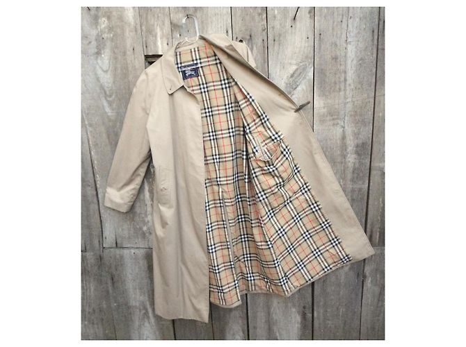 Impermeable Burberry Beige en Gabardina de Algodón - vista 4