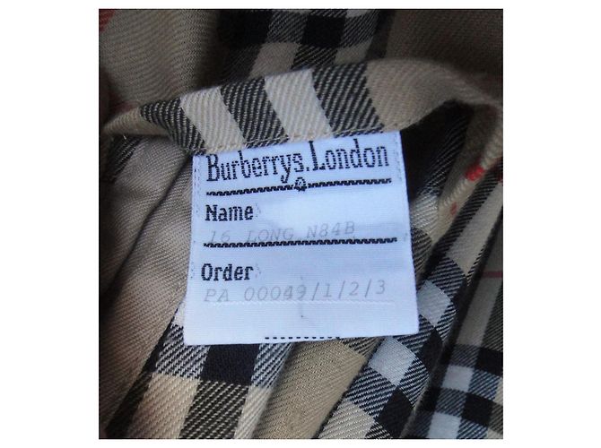 Impermeable Burberry Beige en Gabardina de Algodón - vista 5