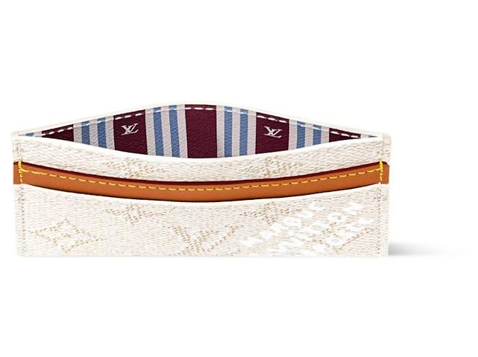 Louis Vuitton Nuovo porta carte doppio LV Bianco - vista 2