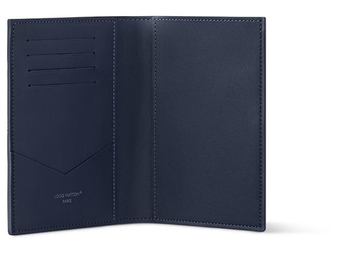 Louis Vuitton Capa de passaporte LV azul marinho nova - vista 2