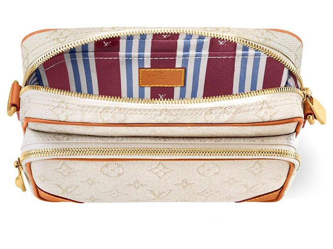Sac Messager Louis Vuitton Nil Beige Monogram Heritage - vue 2