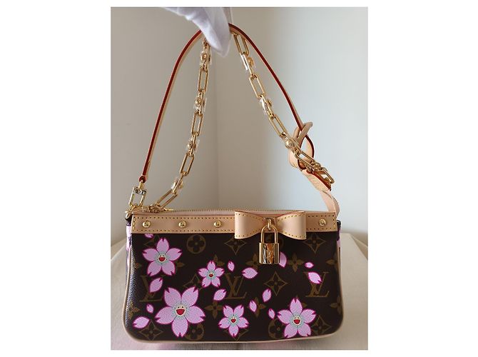 Pochette Accessori Fiore di Ciliegio Louis Vuitton x TMurakami Gold hardware - vista 2