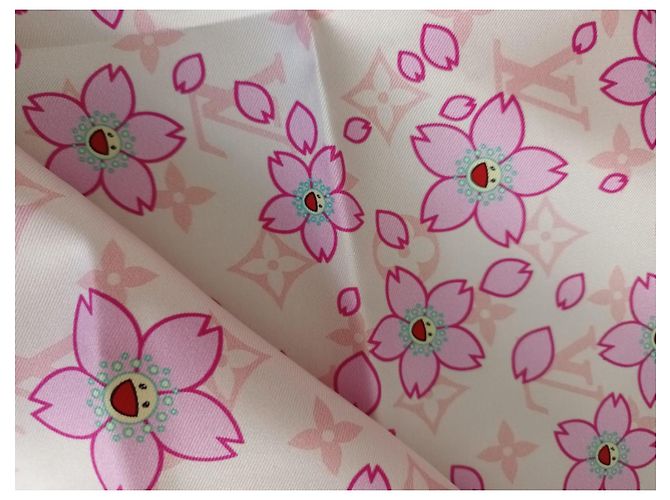 Louis Vuitton LV x Takashi Murakami - Quadrat 70 Monogramm Kirschblüte Pink - Ansicht 2