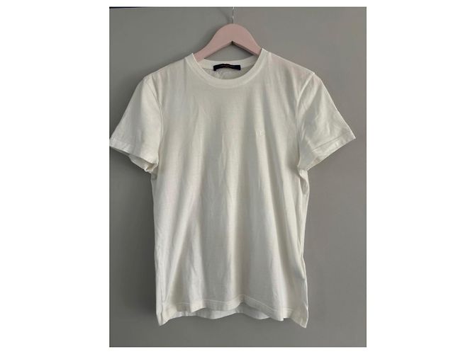 T-shirt classico Louis Vuitton in cotone bianco - vista 2