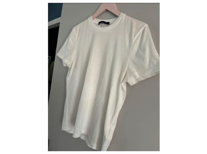 T-shirt classico Louis Vuitton in cotone bianco - vista 5
