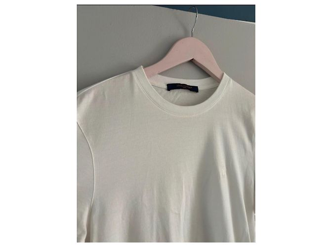 T-shirt classico Louis Vuitton in cotone bianco - vista 6