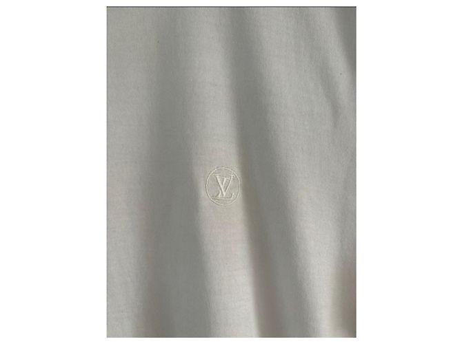 T-shirt classico Louis Vuitton in cotone bianco - vista 7